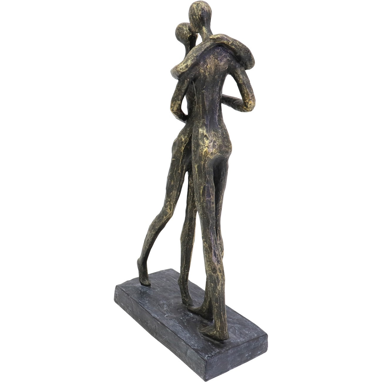 Antique Bronze Lovers Embrace Sculpture